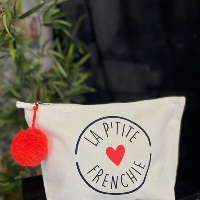 XL Ecru toiletry bag "La petite Frenchie"