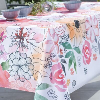 GARDENIA MULTICOLOR RECT TABLECLOTH 150X300