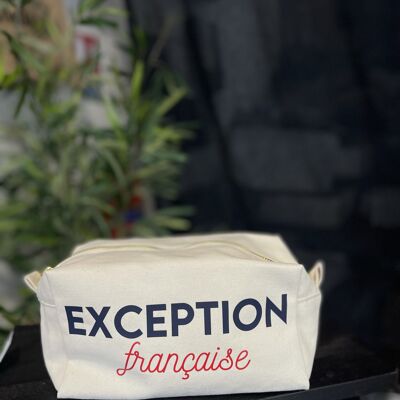Ecru cube toiletry bag "French exception"