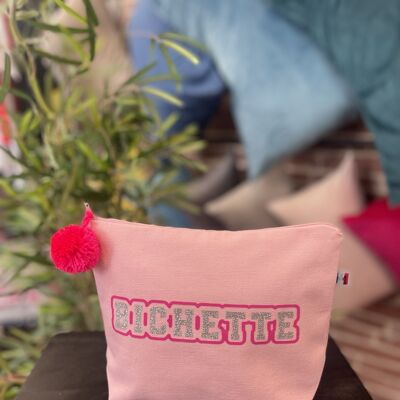 Pink "Bichette" toiletry bag