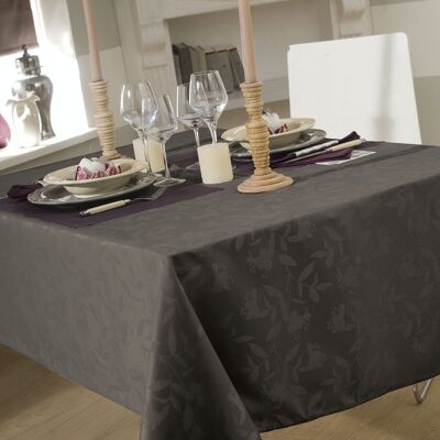 OMBRA DARK GRAY TABLECLOTH RECT 150X250