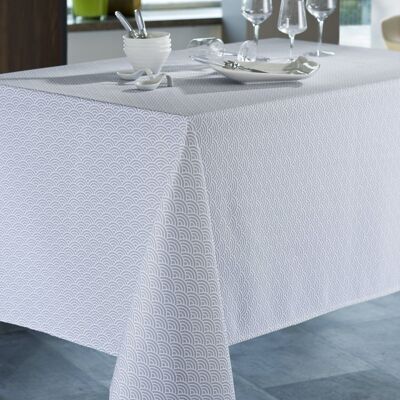 QINGDAO GRAY ROUND TABLECLOTH 180