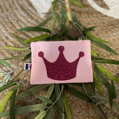 "Queen" pink coin purse