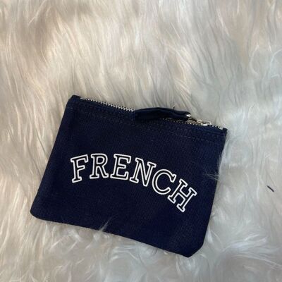Navy "French" purse