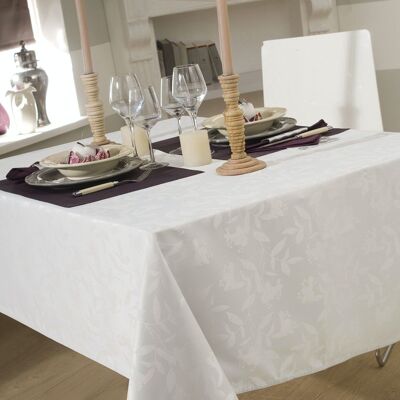 OMBRA WHITE TABLECLOTH RECT 150X250