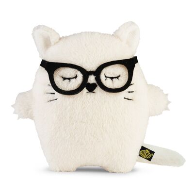 Ricemono Plüsch - Weiße Katze mit Brille