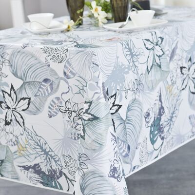 TAIGA GREEN RECT TABLECLOTH 140X200