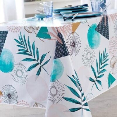 PALMA BLUE RECT TABLECLOTH 140X200