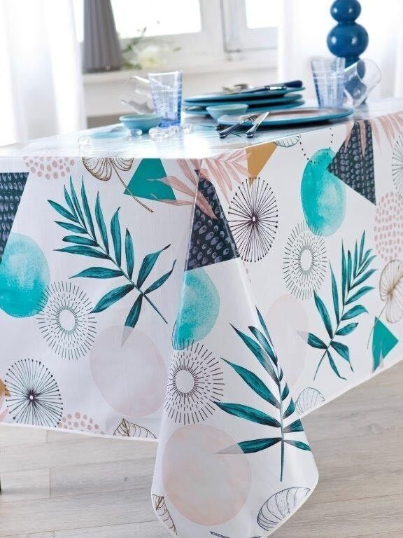 PALMABLAU RUNDE TISCHDECKE 140