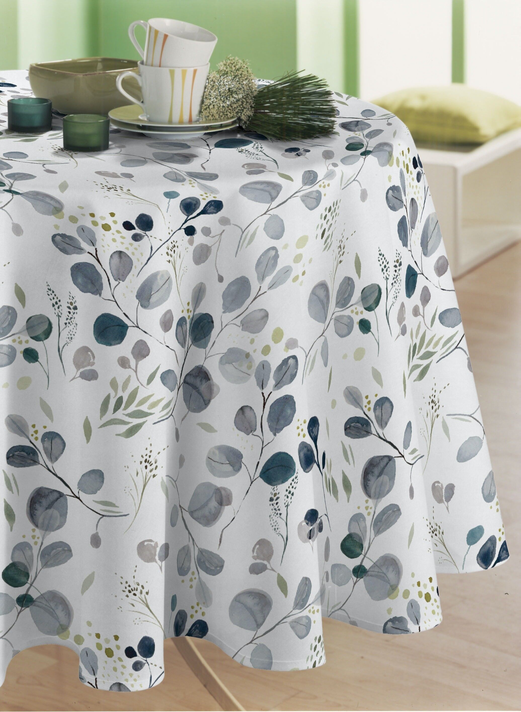 GUERANDE BLAU TISCHDECKE RUNDE 140