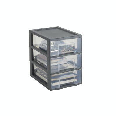 A5 storage tower - 3 drawers with label holder
