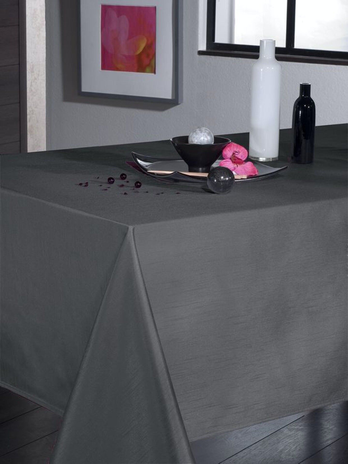 TISCHDECKE MIT MINERAL-SEIDE-EFFEKT RECHTECKIG 150X300