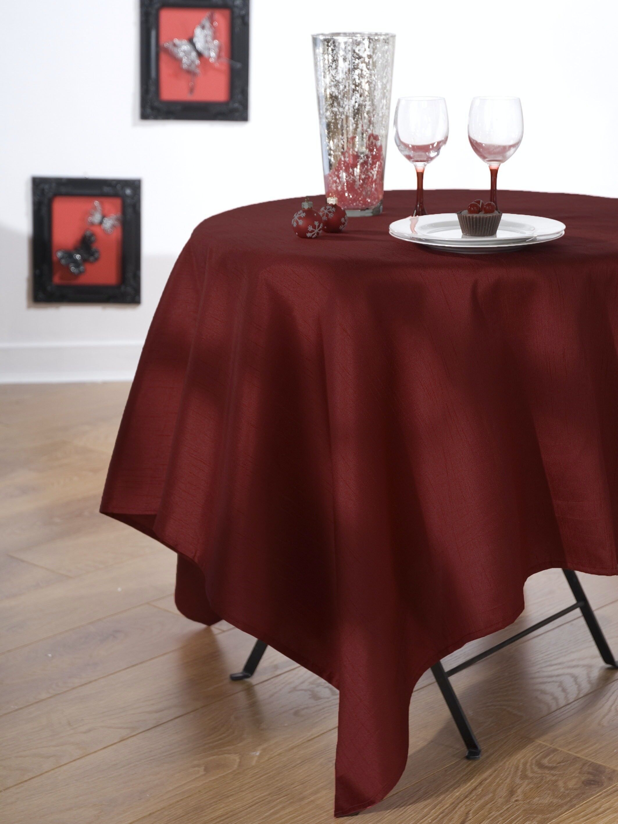 BORDEAUX SEIDENEFFEKT NAP.OVAL 180X240