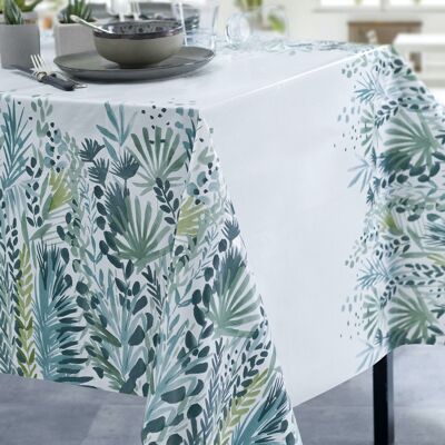 WINNY GREEN RECT TABLECLOTH 140X200
