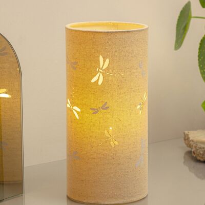 Fabric Lamp in a Dragonflies design