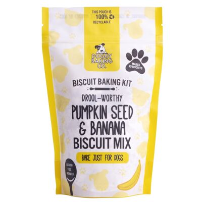 Miscela di biscotti con semi di zucca e banana - Doggy Baking Co Pouch - Confezione da 10