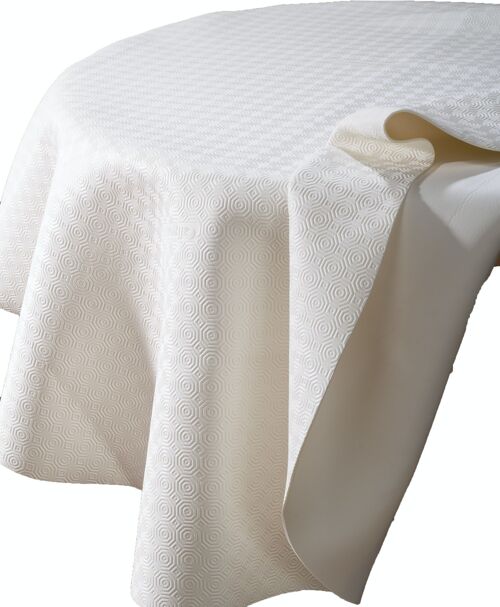 PROTEGE TABLE BLANC NAPPE RONDE 135