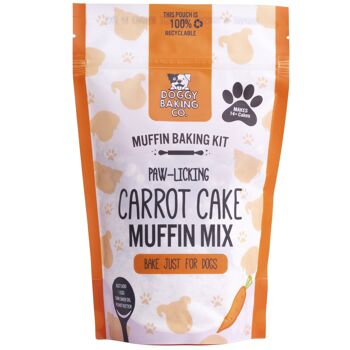 Carrot Cake Muffin Mix Baking Kit - Pochette Doggy Baking Co - Caisse de 10 4