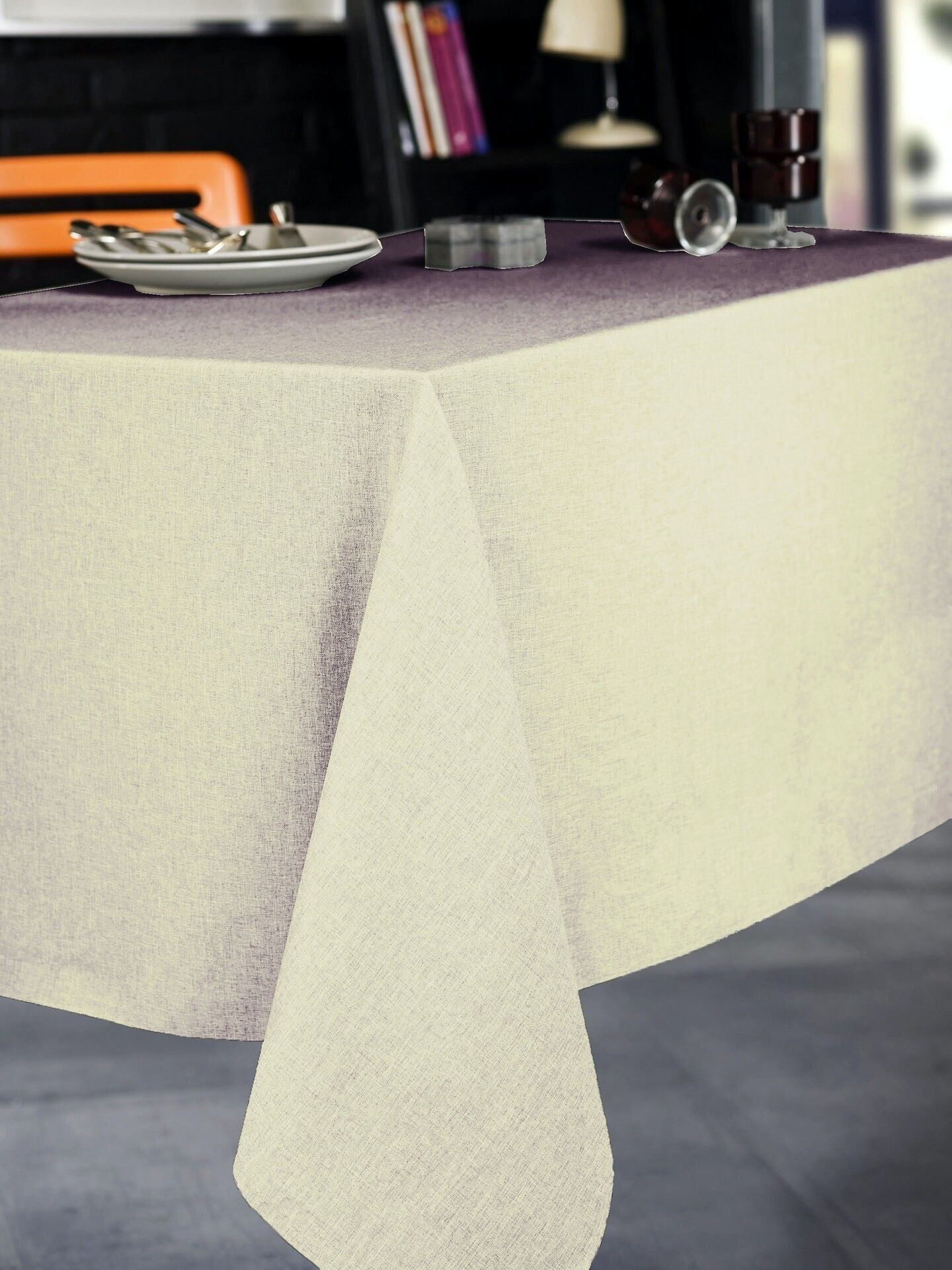 BROME ECRU RECT TISCHDECKE 150X200