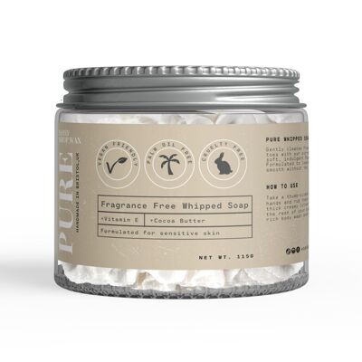 Pure - Whipped Soap - Glass Jar