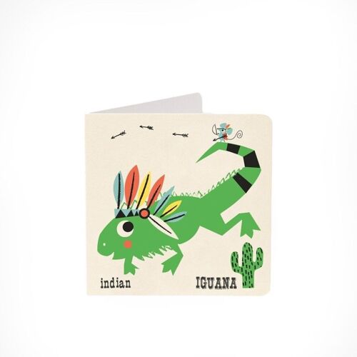 Iguana Alphabet Card