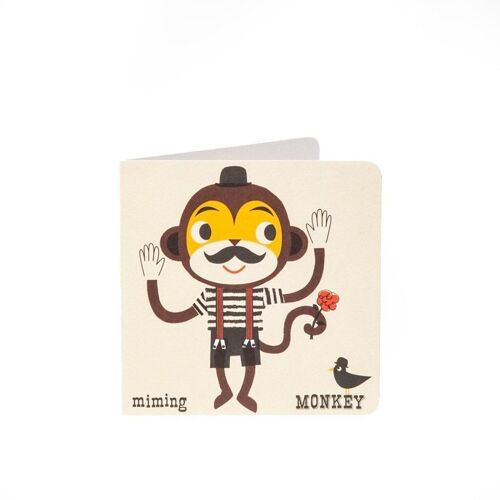 Monkey Alphabet Card