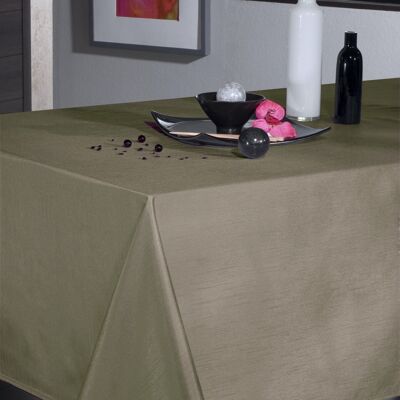 EFFET SOIE TAUPE NAPPE RECT 150X250