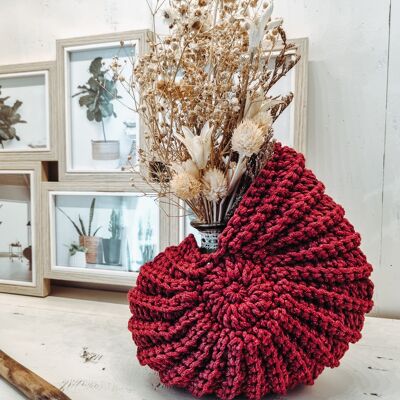 Bohemian style “shell” decorative basket, ammonites S