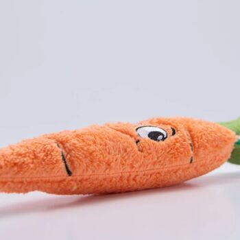 WufWuf - Crazy Carrot - Jouet en peluche pour chien 4