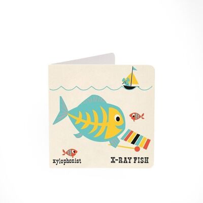 X-ray fish Alphabet Card
