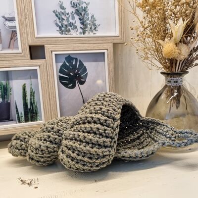 Bohemian style “shell” decorative basket, whulk S