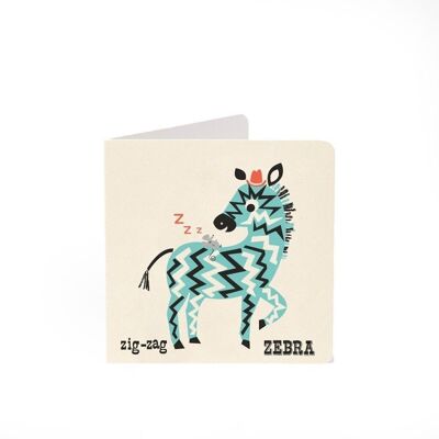 Zebra Alphabet Card