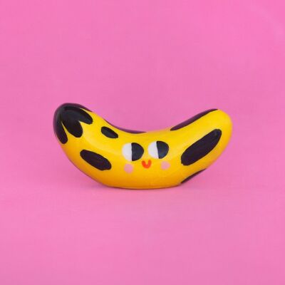 Plátanos hambrientos / diminutas esculturas de cerámica