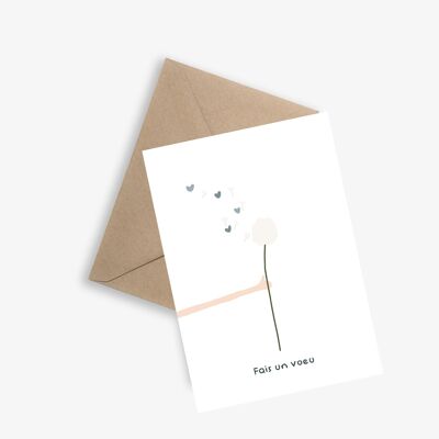 Cartolina/e con messaggio - Il desiderio