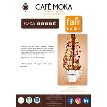 Cafés GRAIN ET MOULU Mélange CAFE MOKA bio et équitable 250 500 KILO VRAC 3