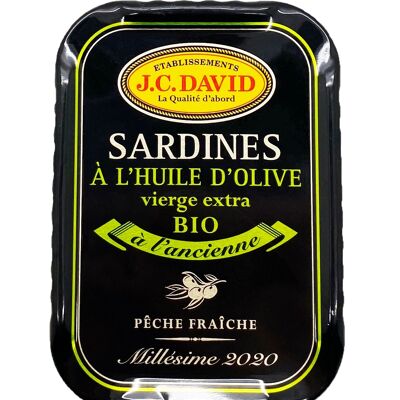Sardines à l'huile d'Olive Vierge Extra Bio, Millésime 2020 - 115g
