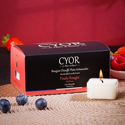 Red Fruit Tealight Candles - pack of 6pcs