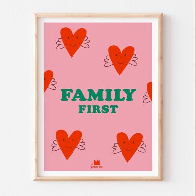 Cartel del Día de la Madre - La familia primero