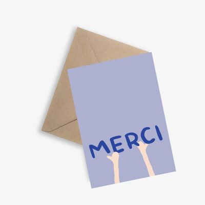 Carte Message -  Merci