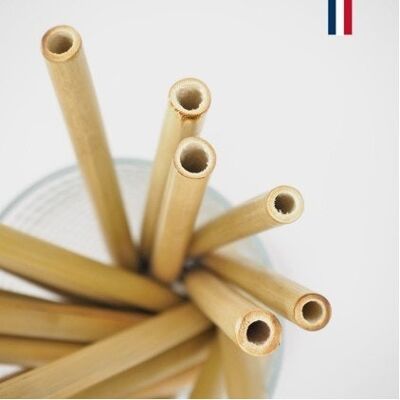 100% French bamboo straw
