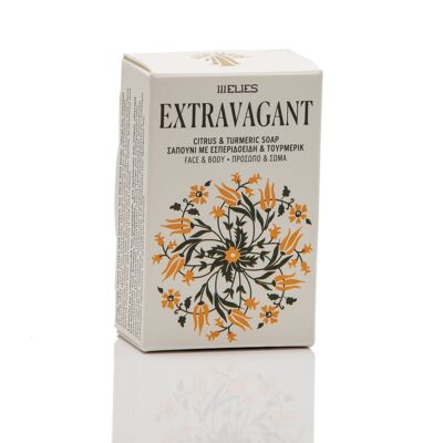 EXTRAVAGANT-Zitrus- und Kurkuma-KALTPROZESS-Seife für Gesicht und Körper. EINE BOX 110 Stück