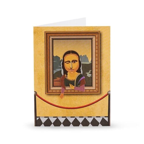 Mona Lisa Smile Pocket Bookmark Card