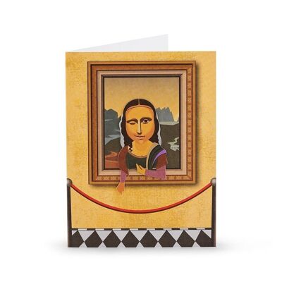 Mona Lisa Smile Pocket Bookmark Card