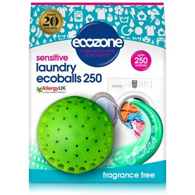 Ecozone Ecoballs 250 Washes - Fragrance Free