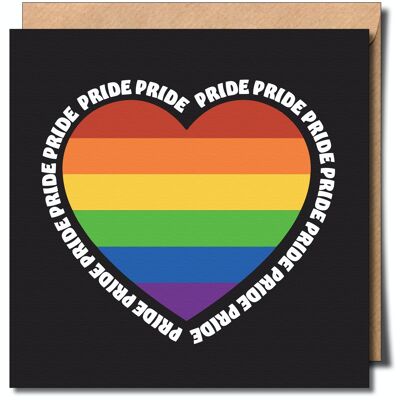 Lgbtq+ Pride-Grußkarte.