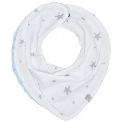 Reversible neck warmer bandana, White/Blue, Made in France, STELLA