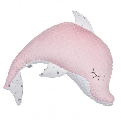 Pink dolphin multi-use maternity cushion, Made in France, STELLA
