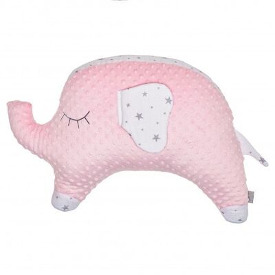 Cojín de maternidad multiusos elefante, rosa, hecho en Francia, STELLA