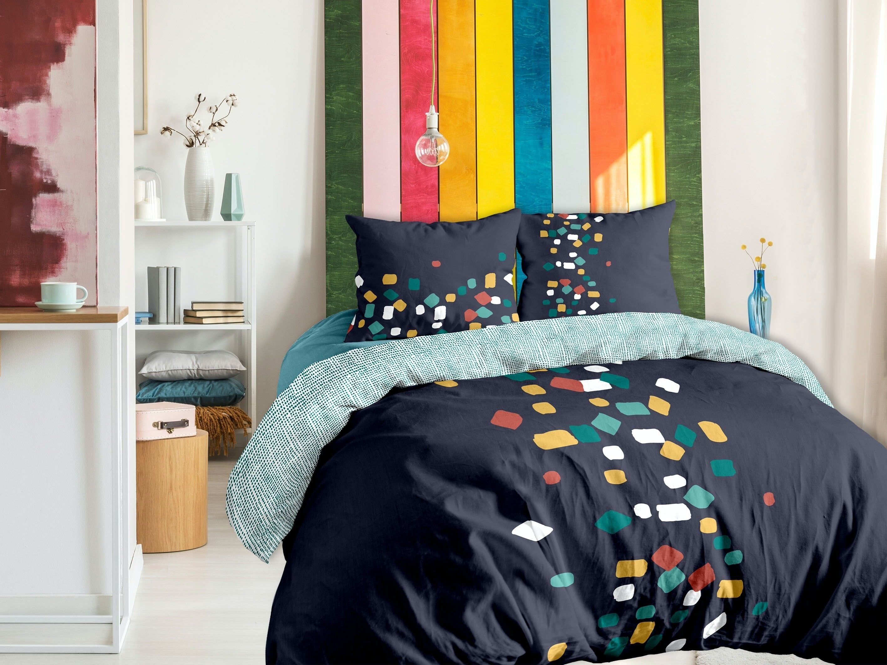 GRANITO ENCRE HC 260x240 AO +2 PLATZIERTE KISSENBEZÜGE VP