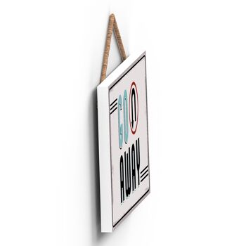 P2152 - Do Not Disturb Go Away Funny Hanging Hanger Plaque en bois 3